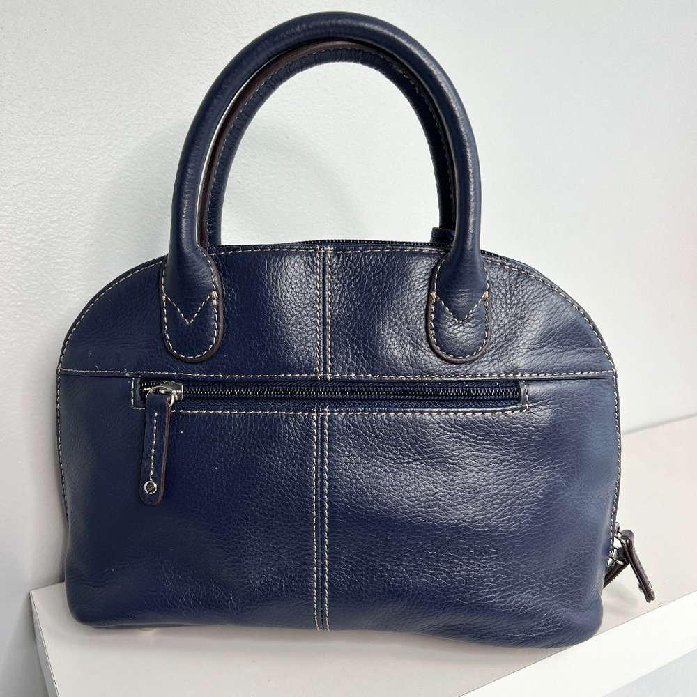 Tignanello Blue Leather Small Handbag